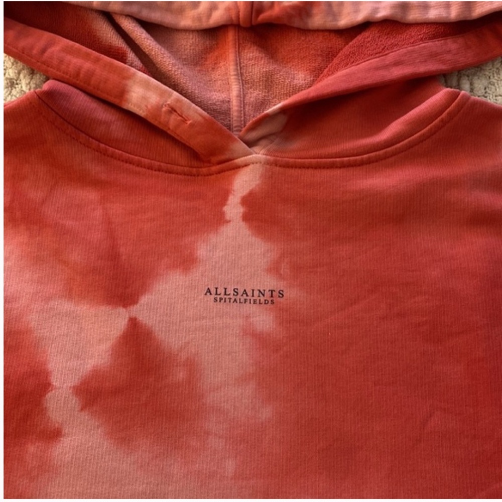 Women All Saints Dye Tye Hoodie. Size 8 - Picture 3 of 8